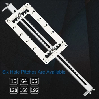 

Cabinet Handle Hole Locator Lengthened 192mm Hole Distance Stainless Steel Woodworking Tools For Door Handle Installation Aiding