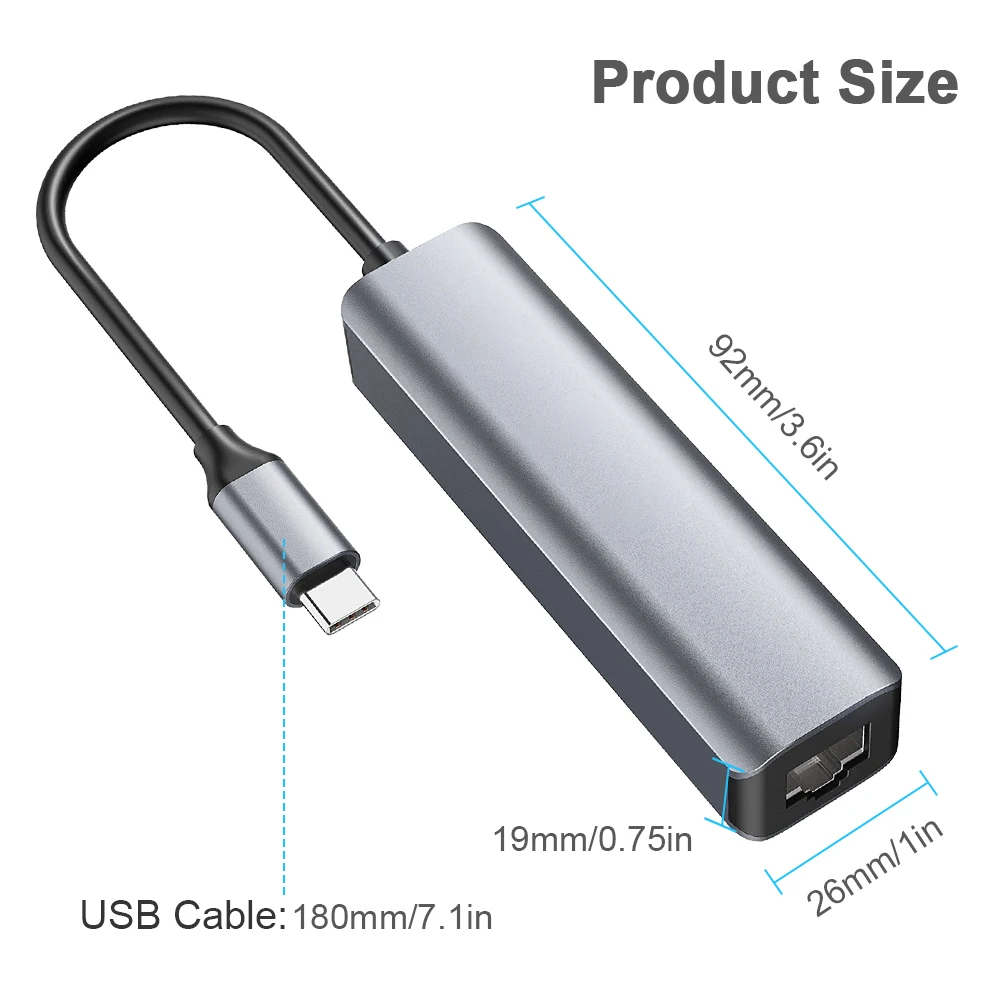 USB концентратор с Type C на Multi HDMI RJ45 VGA 3 0 адаптер док станция для MacBook Pro Huawei Mate 30