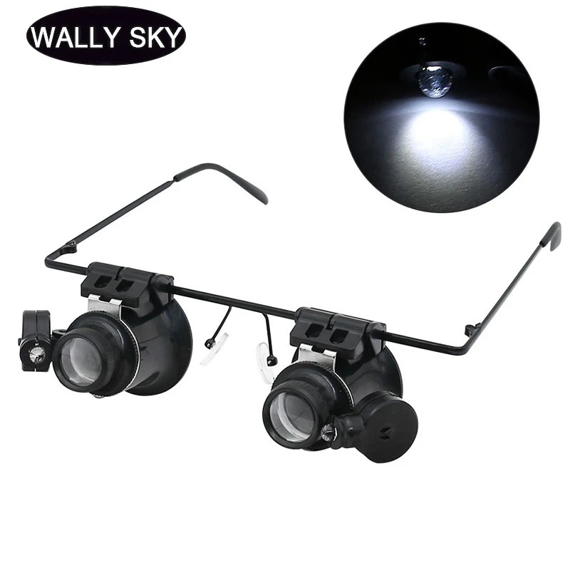 x Led Magnifier Glasses Binocular Magnifying Glass With 2 Led Light Loupe For Watch And Clock Repairing Home Office Tools Magnifiers Aliexpress x Led Magnifier Glasses Binocular Magnifying Glass With 2 Led Light Loupe For Watch And Clock Repairing Home Office Tools Magnifiers Aliexpress