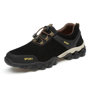 

New Men's Casual Shoes Autumn Comfortable Breathable Leather Men Shoes Sneakers Outdoor Non-slip Men Hiking Shoes 38-45