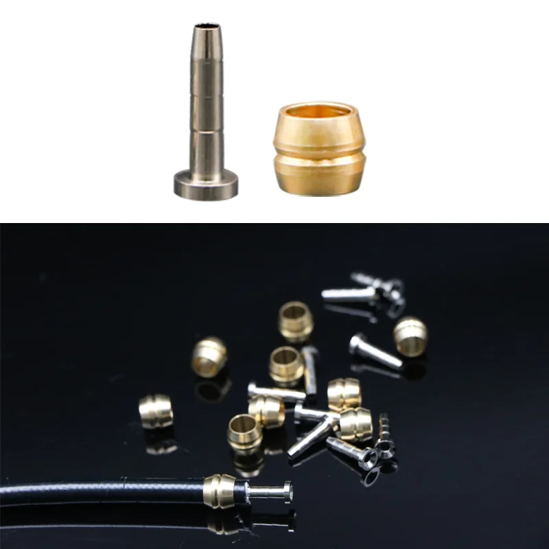 Aiguille à huile pour vélo de montagne, jeu de 4/10/20 têtes d'olive pour SHIMANO BH90 BH59 SRAM MAGURA TEKTRO, tuyau de ein à huile, insertion de connexion