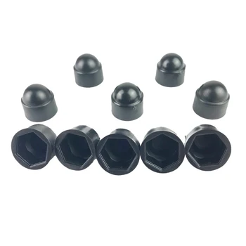

18MM Wheel Nut Covers Lug Nut Center Covers M8 Screw Cover Protector Black