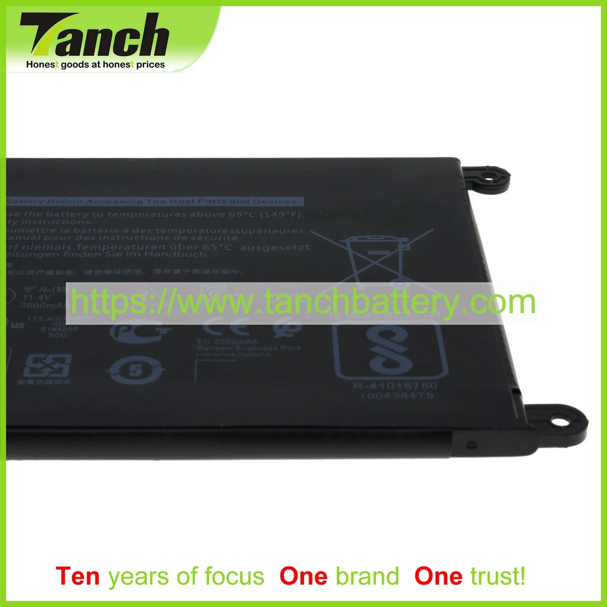 Baterias de Laptop para Dell Tanch Wdx0r P58f P32e001 03crh3 8yprw Fc92n 0 0y3f7y P62f P26t00111.4or11.46v 3cel P66f001 P69g P74g - Imagem 4