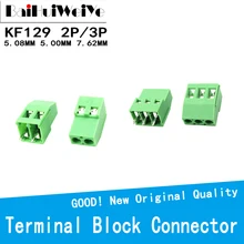 Conector de bloco terminal de parafuso pcb, 20 terminais embutidos tamanhos 5.00, 7.62mm, 300v, 25a, 2/3 pinos retos, 24 12awg
