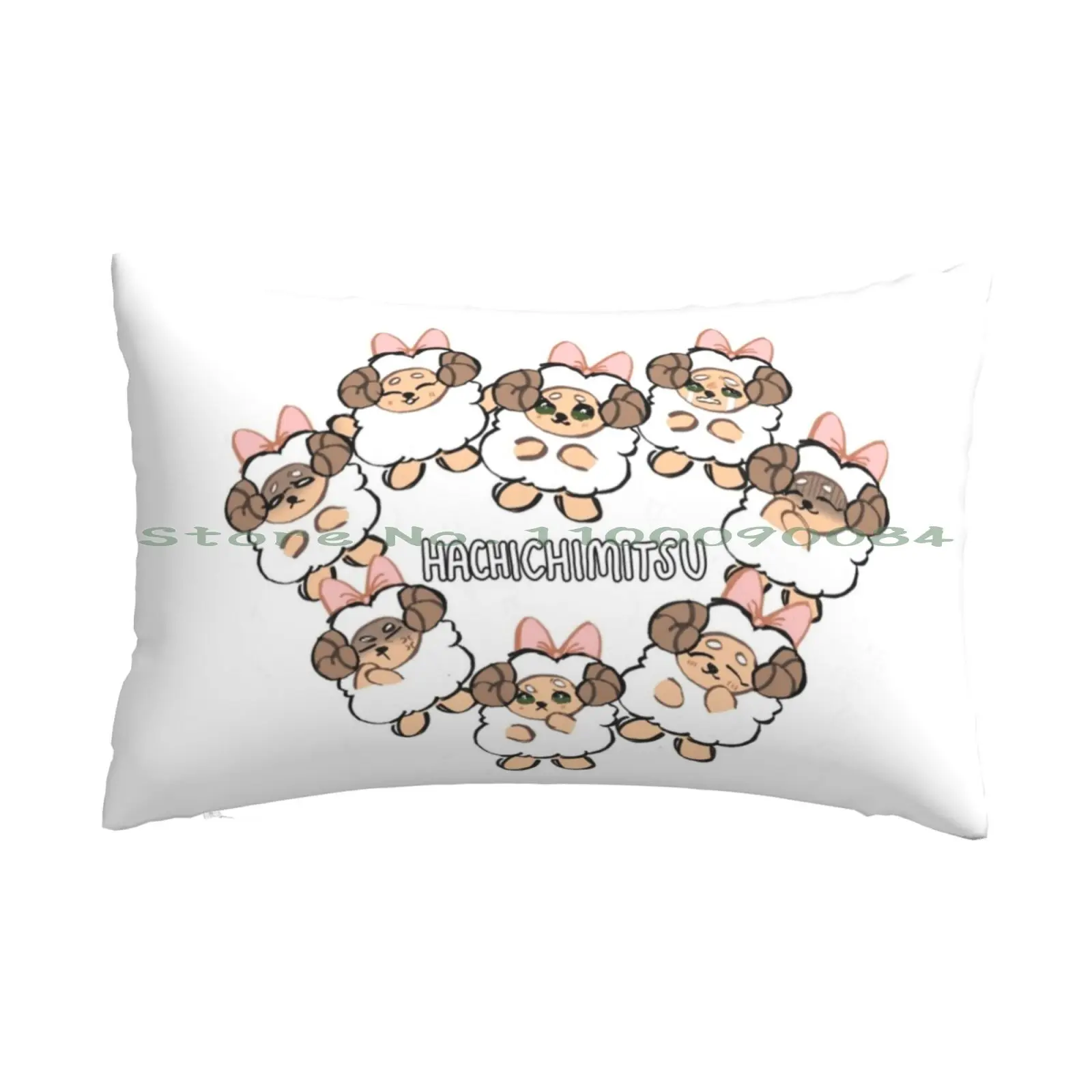 

Soft Pastel Kawaii Hachichimitsu The Expressive Sheep Multiple Expressions Design Pillow Case 20x30 50*75 Sofa Bedroom Zodiac