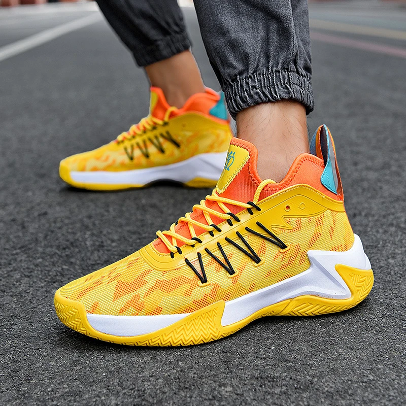 Zapatillas de baloncesto amarillas para zapatos deportivos originales a moda, de alta calidad, 2021|Calzado de baloncesto| AliExpress