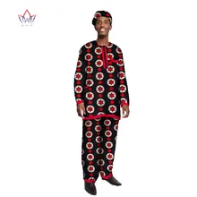 BRW мужской комплект из 2 предметов с длинными рукавами, приталенная Мужская одежда, мужские футболки и брюки, комплекты, Дашики, Мужская одежда, плюс Размер 6XL WYN02