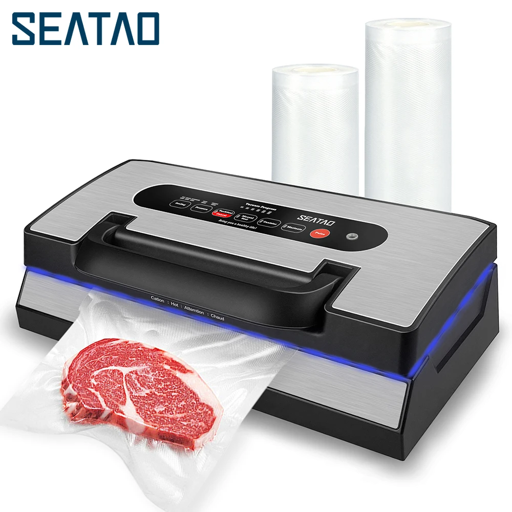 Seatao VH5188 Commercial Vacuum Sealer Machine Multifunction Automatic Vacuum  Food Sealer with Built-in Roll Storage & Cutter - AliExpress