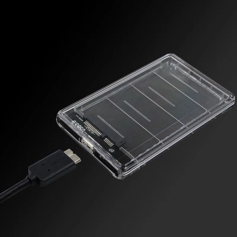 

Cross-Mirror Supply of Goods USB3.0 Mobile Hard Disk Box USB3 0 to Sata Serial Port Hard Drive Transparent Box Wholesale