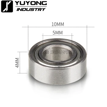 

10pcs/lot 5*10*4mm v-slot micro deep groove ball bearings for mini v wheel kits