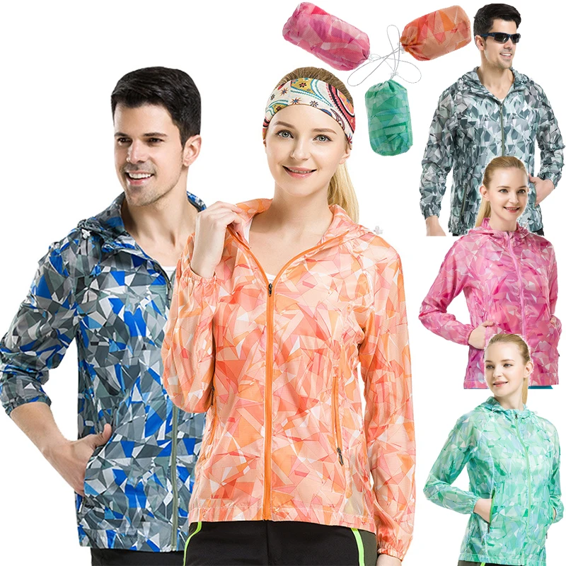 

Mens Women's Bicycle Raincoat Bike Windproof Fishing Cycling Jacket Outdoor Long Sleeve Skin Windbreaker Sun Protection Coats