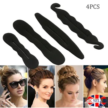 

4 pcs Magic Hair Styling Braider Braid Hair Tools Multi-style Hair Twist Styling Clip Stick bun maker For Women Hair Accessories