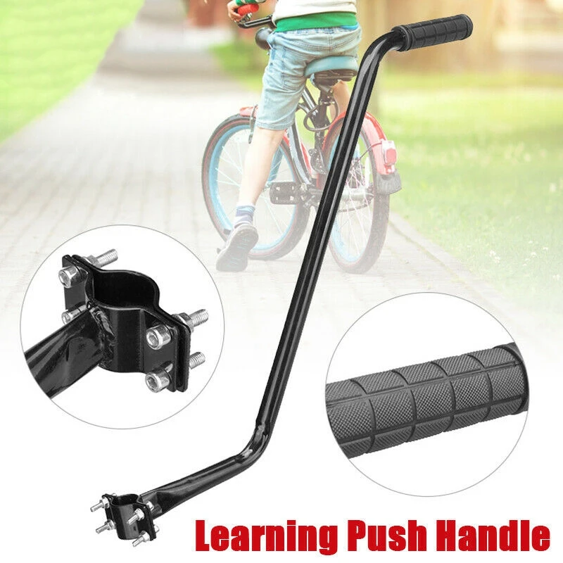 HOT-Bike Training Push Grab Balance Handlebar Bicycle Pole Trainer for Kids Children Learn Cycling Auxiliary Vehicle Bike Tool
