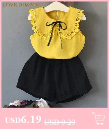Платья для девочек с надписью «LOVE DD& MM», детская одежда, милое Сетчатое платье принцессы с оборками и рукавами-крылышками для девочек 3-8 лет
