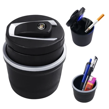 

Car Truck Portable LED Cigarette Smoke Ashtray Light For Cadillac ATS CTS Escalade XTS XT4 XT5 CT6 Interior accessories