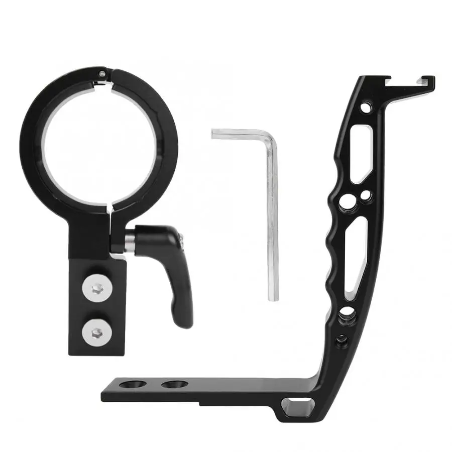 for Crane Ulanzi AgimbalGear DH09 ручка-Стабилизатор экшн-камеры с ручкой и нескользящим покрытием крепления Удлинительный Кронштейн для 3-axis зеркальный фотоаппарат стабилизатор для DJI Ronin S/Zhiyun Crane - Цвет: for Crane
