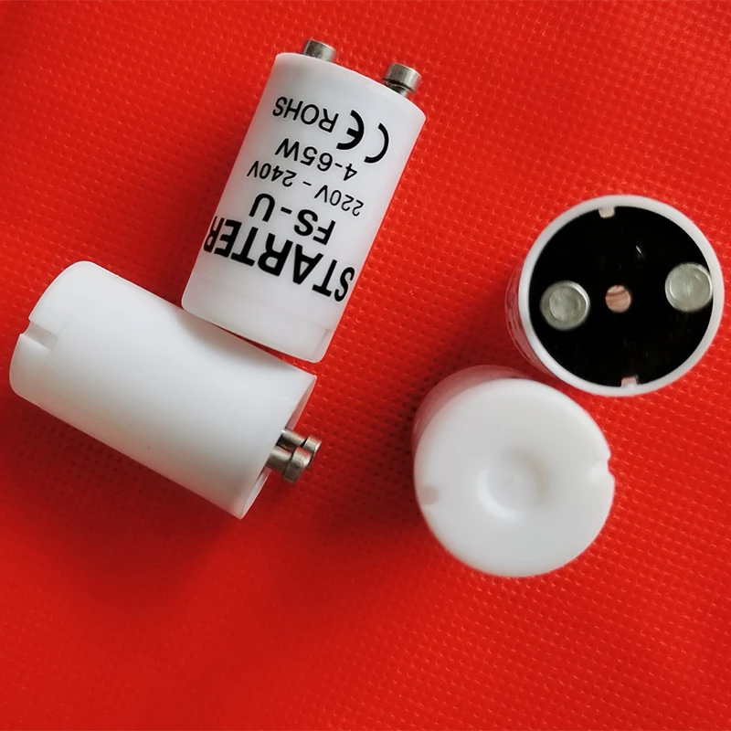 Fluorescent Starters 4-65W 220V-240V CE ROHS Fuse Starters 10pcs/lot
