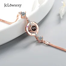 Jclowсексапильные новые корейские модные браслеты из стерлингового серебра 925 пробы и браслеты из циркония, розовое золото, белые браслеты для девочек Pulseira Feminina