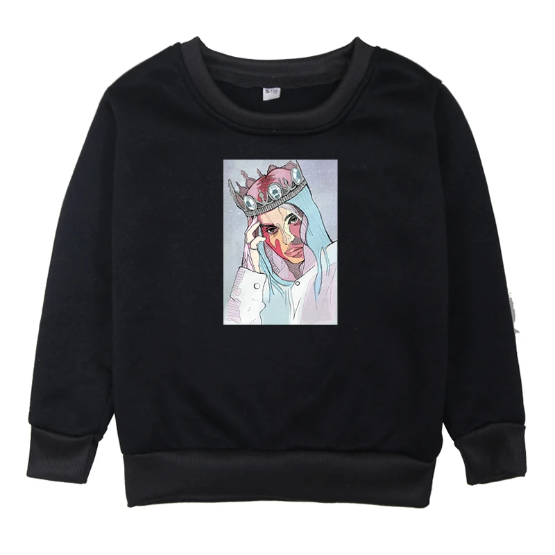 Hoodies 4 Модные футболки Billie Eilish; детская осенне-зимняя одежда с капюшоном; детские толстовки для маленьких мальчиков и девочек; длинный костюм с рукавами - Цвет: Hoodies 4
