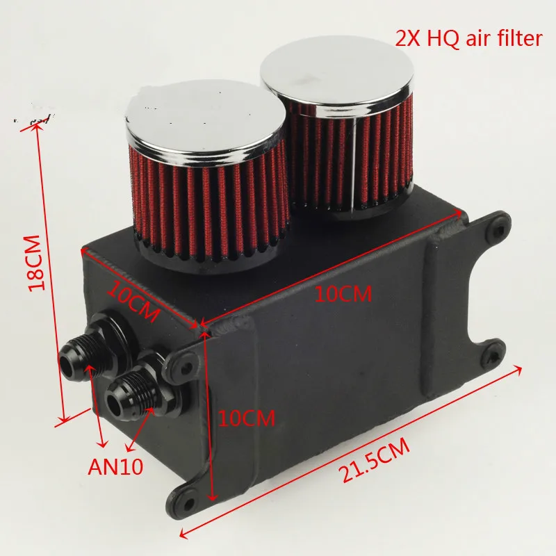 Автомобильный Алюминиевый Универсальный Гоночный масляный резервуар турбо