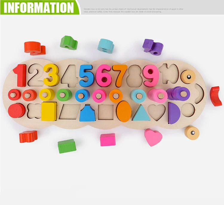 Детские деревянные игрушки Учимся считать цифры, соответствующие цифровой форме, соответствует раннему образованию, обучающая математика, игрушки