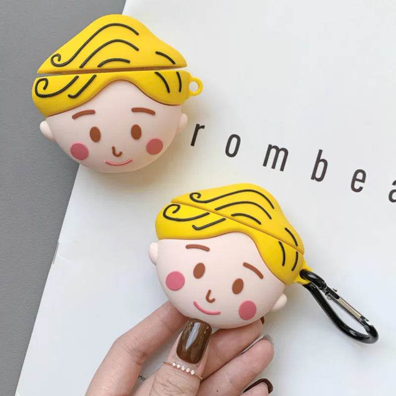

3D Case for AirPods Cartoon Earphone Case for Airpods 2 Cute Accessories Silicone Cover with Keychain Cute Design Little Prince