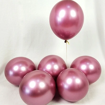 Rose red B 10pcs 10 шт. 12 дюймов металлические цвета латексные воздушные шары золотые конфетти воздушные шары к дню рождения шар для дня рождения свадебные вечерние шары - Цвет: Rose red B 10pcs