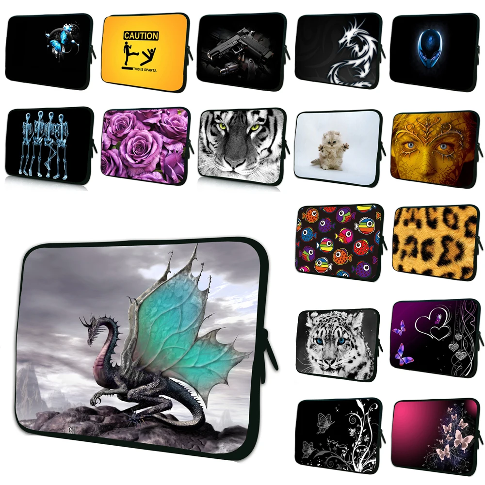 

Laptop Bag Colorful 7 10 12 13 14 15 17 15.6 13.3 11.6 10.1inch Netbook Computer Tablet Tab PC Chromebook Cover Case Funda Pouch