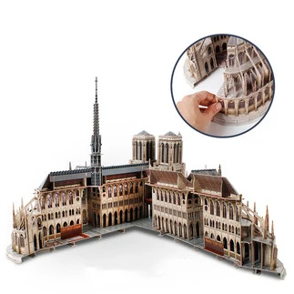 notre dame cathedral 3d puzzle