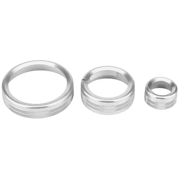 

Car Center Consoles Multimedia Knob Circle Cover Trim for Alfa Romeo Giulia Stelvio 3Pcs