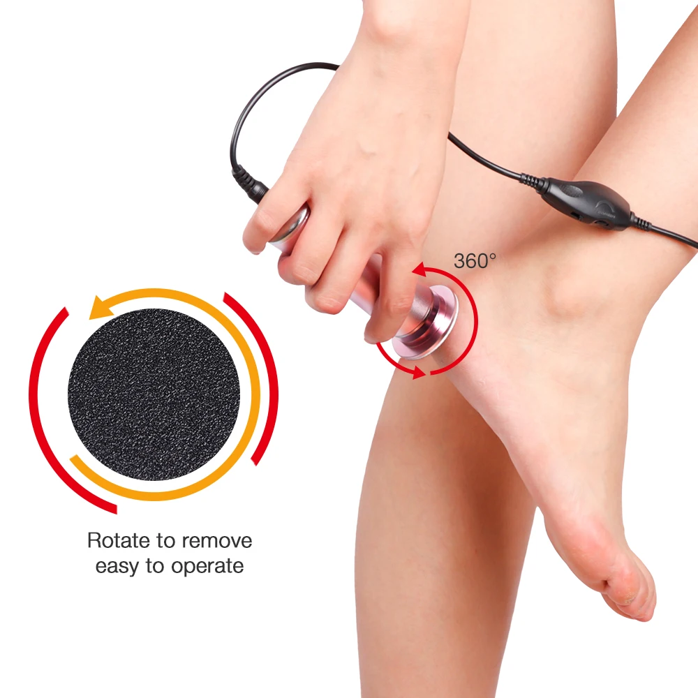 Electric Foot Grinder Remove Foot Heel Dead Skin Calluses Dead Dry Hard Skin Grinder Foot File Remover Pedicure Foot Care Tool
