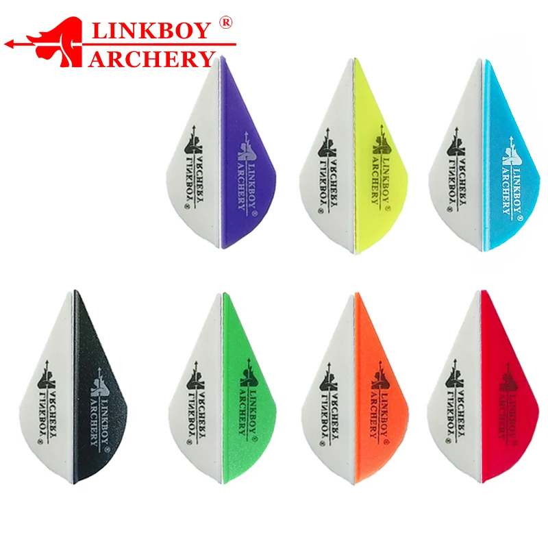 Linkboy стрельба из лука 36 шт стрелы лопасти 2 дюйма Пластиковые перо для углеродных