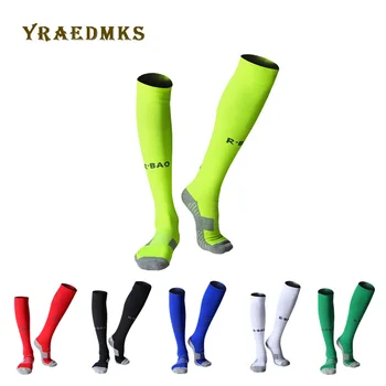 NIEUWE sokken sport lange buis voetbal sokken enkel guard kalf sokken Enkel Been Shin Guard Compressie Protector sokken voor voetbal