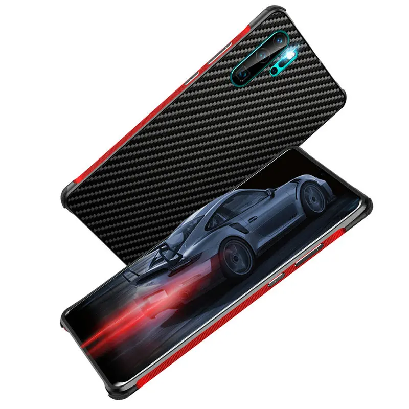 Чехол из углеродного волокна для huawei P30 Pro P30 Lite PC Алюминиевый металлический бампер huawei P20 Pro P20 Lite противоударный металлический чехол Coque