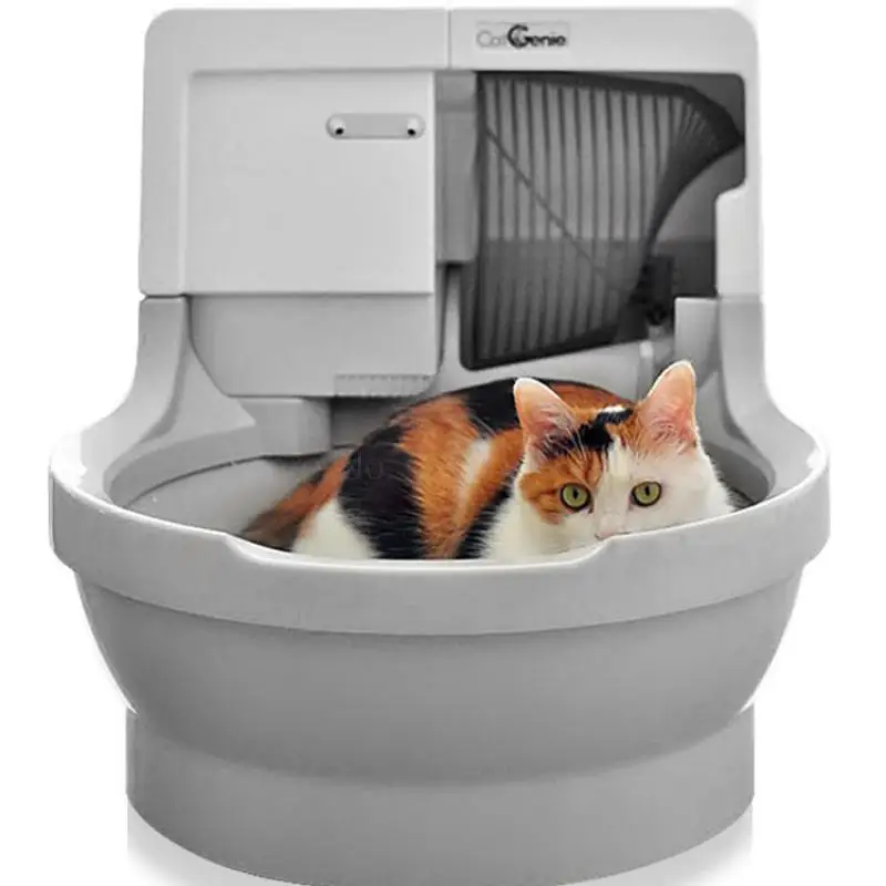 Кошка легко автоматический кошачий Туалет Smart Cat Sandbox Электрический полузакрытый