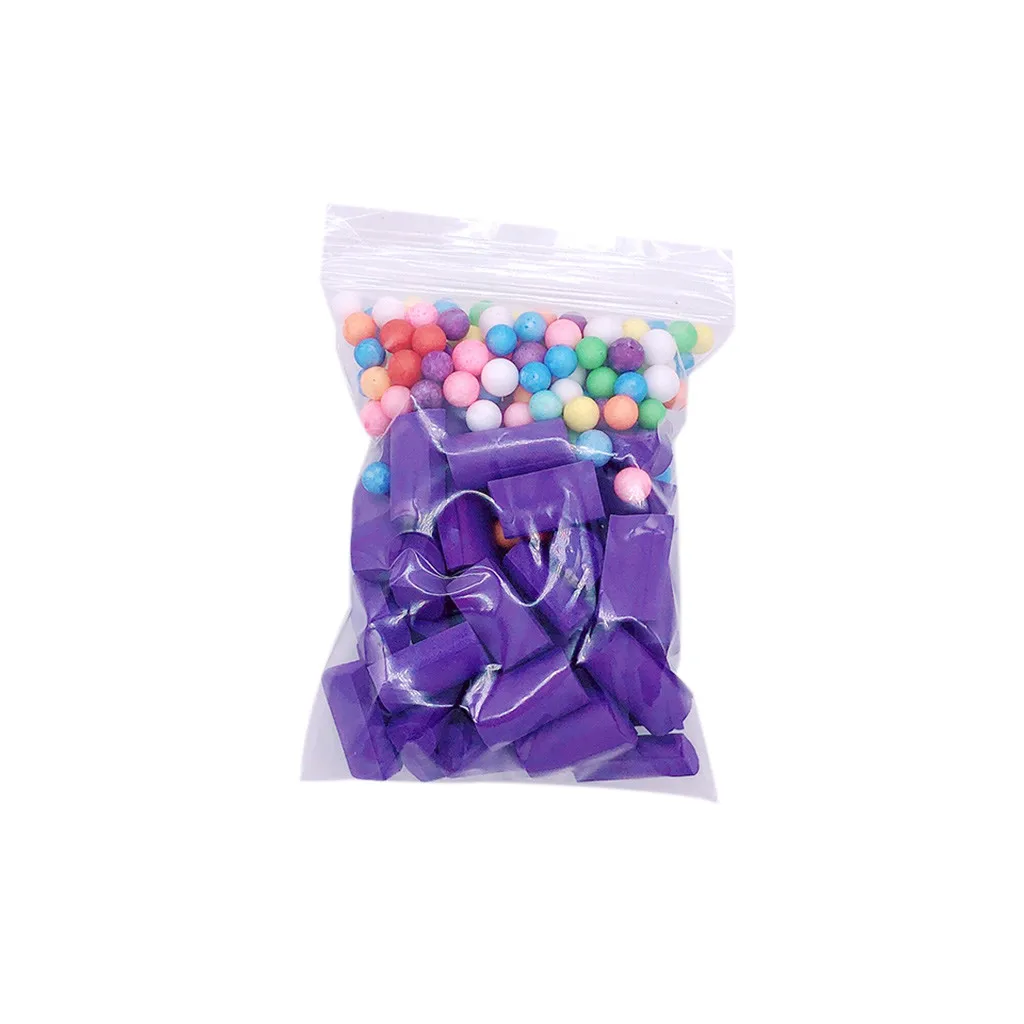 Purple Мягкий пенопласт бусины наполнитель слайм инструмент для Slime делая Искусство DIY ремесло крошечное Штурмовое снаряжение для Floam наполнитель для DIY принадлежности - Цвет: Purple