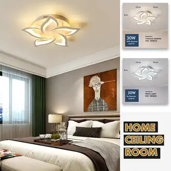 

LED Chandelier Modern 5 Heads Flowers Ceiling Light Lamp For Living Room Bedroom Remote Control Home Design Lighting Fixtures