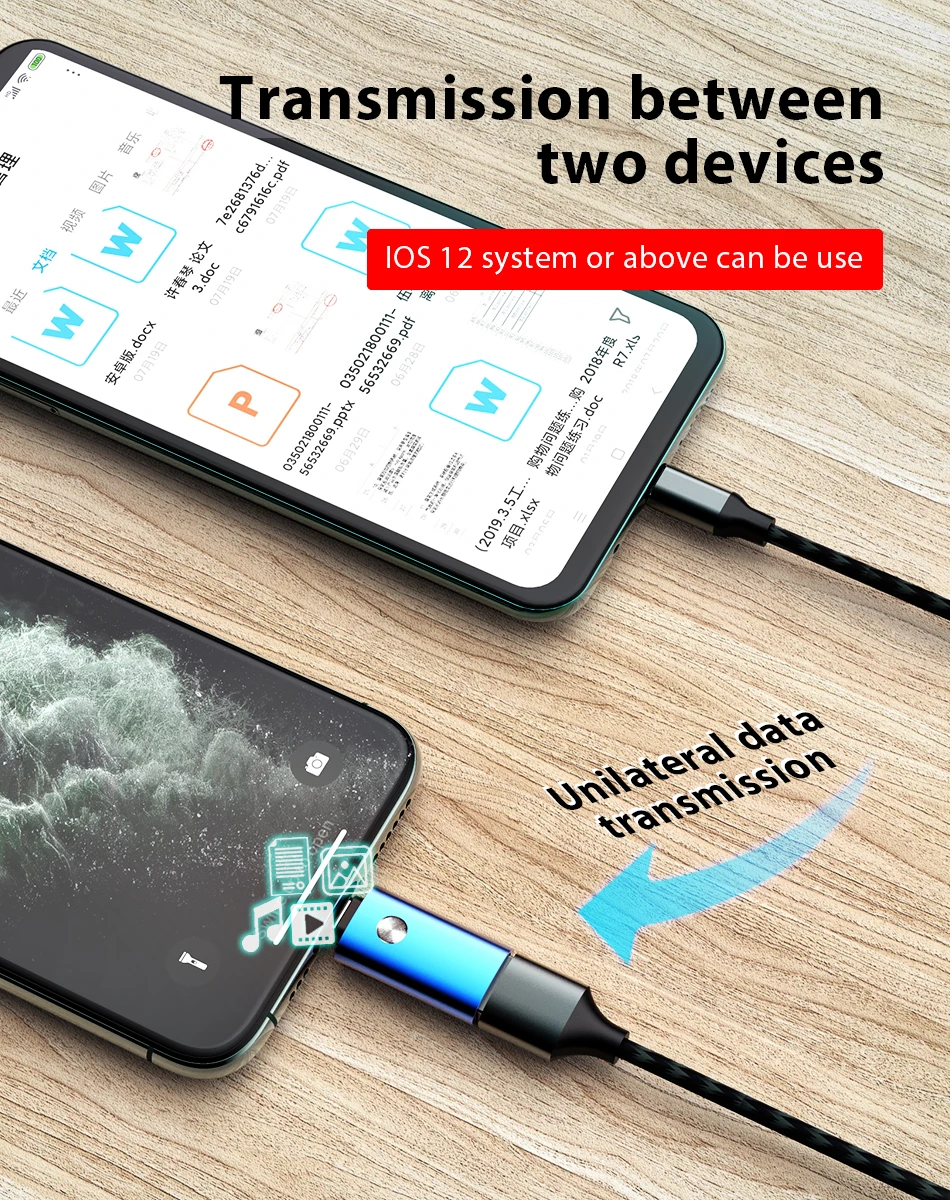 ACCEZZ для iPhone OTG адаптер USB 3,0 для iPhone 11 Pro XS Max X XR 8 7 Plus OTG USB Flash IOS13 преобразователь освещения для iPad