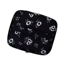 Дорожная сумка для мытья, водонепроницаемая косметичка, черный цветок, Мужская Портативная сумка для хранения, Женская Большая вместительная сумка