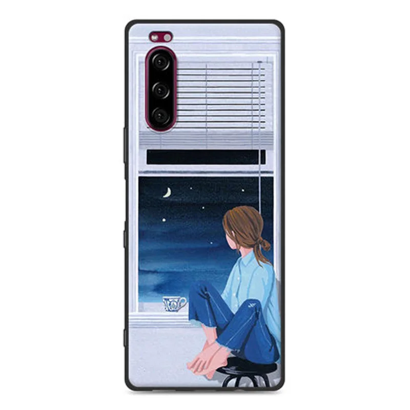 Полный чехол для sony Xperia 5, чехол, роскошный, HD, мультяшный, окрашенный, мягкий, TPU, чехол для sony Xperia5 J9210, чехол для телефона s, для sony 5 - Цвет: A9