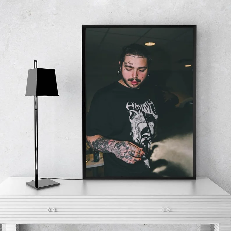 Почта Malone хип-хоп Музыка Искусство Холст плакат домашний Настенный декор(без рамки - Цвет: 3