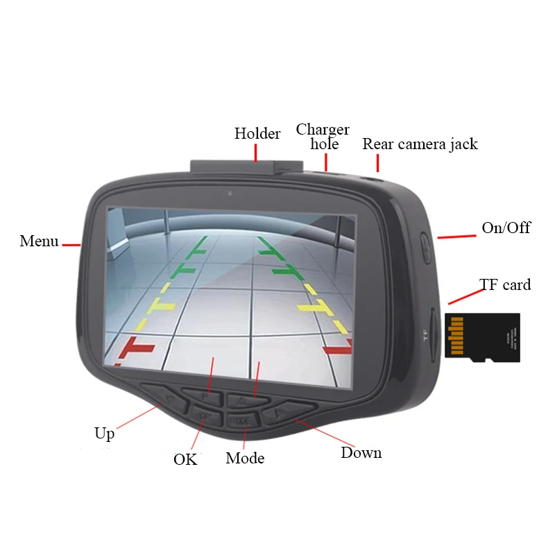 G900A FHD 1080P WDR ADAS циклическая запись парковки монитор Автомобильный видеорегистратор камера Поддержка 10 М Передняя Предупреждение