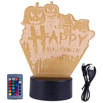 

1Pc Night Light Halloween LED Desk Lamp with Touch Switch Remote controller