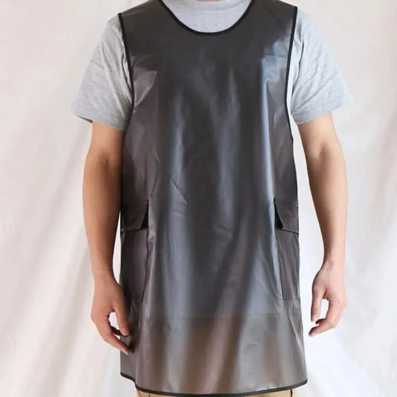 Transparent Water and Oil Resistant Kitchen Apron Professional Chef Apron for Housewives Men Women TN88