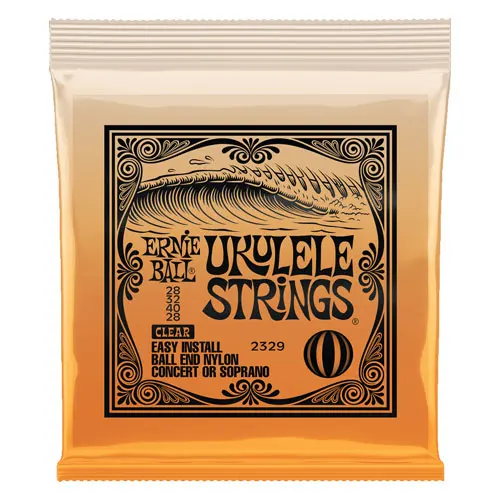 Ernie Ball 2329 Concert/Soprano Nylon End Ukulele Strings - Clear | Спорт и развлечения