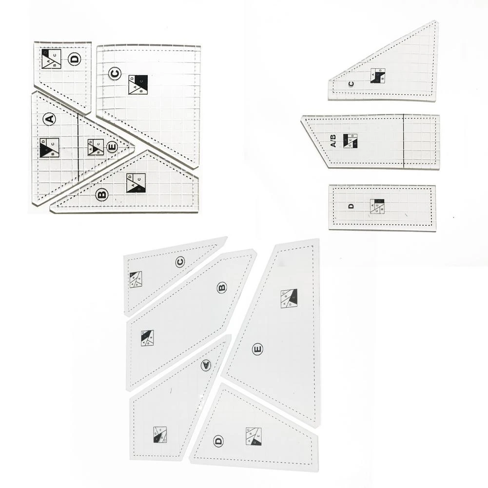 Clear Quilting Embroidery Template Patchwork Sewing for Tailor DIY Tools Clear Quilting Embroidery Template Patchwork Sewing for Tailor DIY Tools