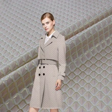 kpop золотисто-розовая клетчатая парчовая жаккардовая ткань для пальто tissu bazin riche getzner telas por metro tissus пэчворк tela DIY