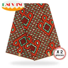 Африканская восковая ткань с принтом Анкара для шитья Анкара африканская ткань 12 ярдов нигерийская хлопковая ткань Гана для платья 81058