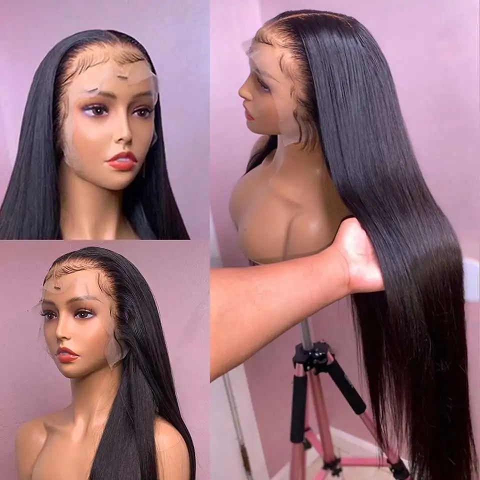 13X4 Hd Lace Frontal Wig Straight Front 13X6 Transparent Human Hair Wigs Brazilian 4X4 5X5 Closure | Шиньоны и парики