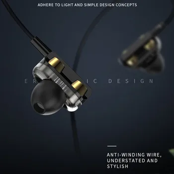 

KIVEE Bass Sound Earphone In-Ear Sport Earbud 3.5mm For Mobile Phone Xiaomi Huawei For Samsung